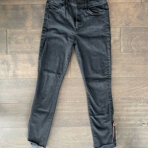 MOTHER jeans with zipper detail